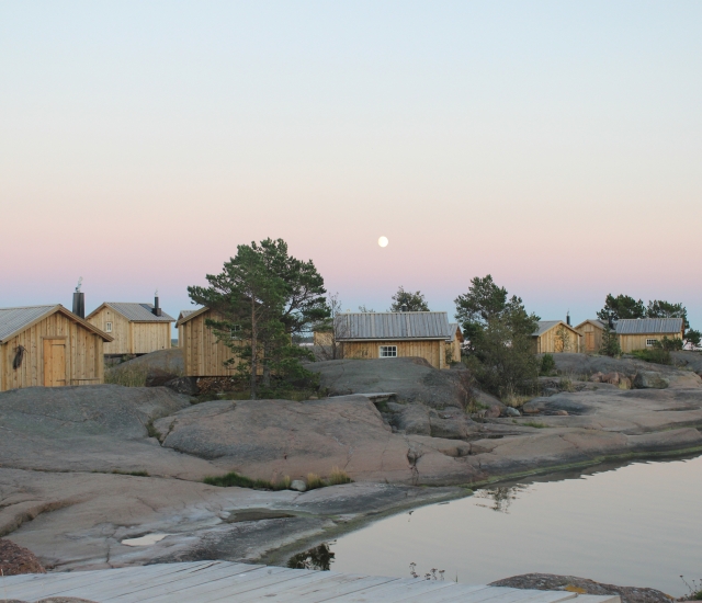 Klobben vid Silverskär kväll