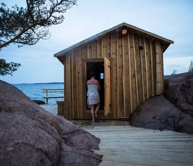 Klobben vid Silverskär bastu