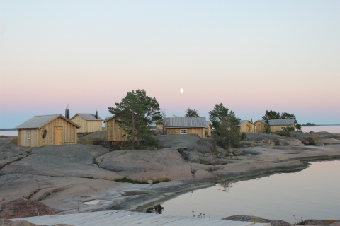 Klobben vid Silverskär kväll
