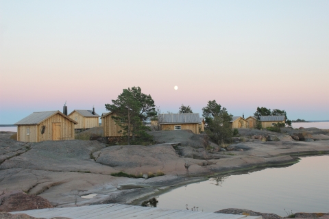 Klobben vid Silverskär kväll